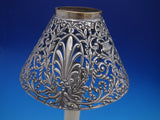 Francis I by Reed & Barton pair of Candlestick #X569 with pierced shades (#4613)