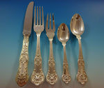Lorena by Cassetti Sterling Silver Dinner Flatware Set Service 30 Pieces Italy