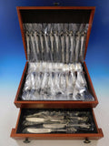 Grande Baroque by Wallace Sterling Silver Flatware Set for 18 Service 72 pcs New