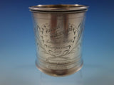 Whiting Sterling Silver Baby Child's Cup Mug Brite-Cut Bleeding Hearts #151J