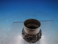 CM English Victorian Sterling Silver Bottle Top Repousse Birmingham 1889 (#6607)