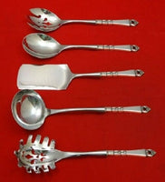 Danish Crown by Frigast Sterling Silver Hostess Serving Set 5pc HHWS  Custom