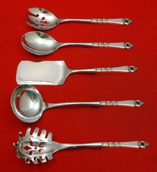 Danish Crown by Frigast Sterling Silver Hostess Serving Set 5pc HHWS  Custom