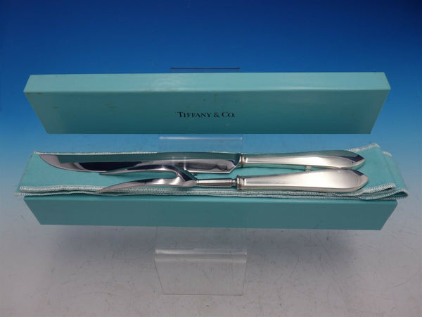 Faneuil by Tiffany and Co Sterling Silver Roast Carving Set 2pc Orig Box Sleeves