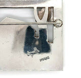 Handwrought Sterling Covered Bridge Pin by Dodson (#J5513)