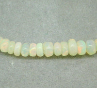 65 Carats Strand of Genuine Natural Opal Beads Necklace (#J5023)