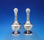 Thomas Alfred Skiner English Victorian Sterling Salt Pepper Shakers (#6817-2)