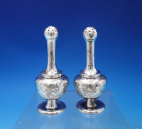 Thomas Alfred Skiner English Victorian Sterling Salt Pepper Shakers (#6817-2)