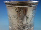 Whiting Sterling Silver Baby Child's Cup Mug Brite-cut Acid Etched Children 1883