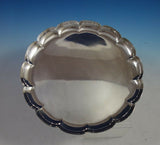 Tiffany and Co. Sterling Silver Tray Round Scalloped in Orig Box #25369 (#2980)