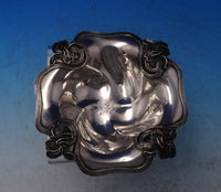 William Kerr Sterling Silver Candy Dish with Irises #102 2" x 5 1/2"  (#7122)