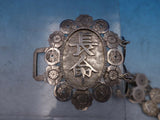 Chinese Export .900 Sterling Silver Belt with Medallions WH of Honk Kong (#6711)