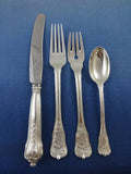 Rosenborg by A. Michelsen Sterling Silver Flatware Set Service Dinner Size 77 Pc