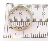 14k White Gold Floral Pierced Eternity Band (#J3914)