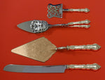 Meadow Rose by Wallace Sterling Silver Dessert Serving Set 4pc Custom Made