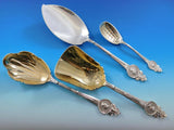 Medallion Gorham Sterling Silver Flatware Service Dinner Set 119 pcs Multi motif