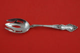 Meadow Rose by Wallace Sterling Silver Pierced Serving Spoon unusual 8 1/4"