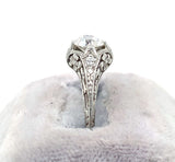 Art Deco Platinum .70ct Genuine Natural Diamond Ring Jewelry (#J5956)