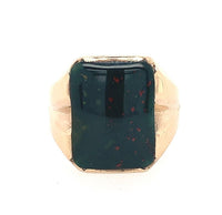 10k Yellow Gold Men's Genuine Natural Bloodstone Ring Jewelry (#J5680)