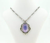 Georg Jensen Sterling 2019 Lilac Genuine Natural Quartz Pendant Jewelry (#J4348)
