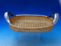 Hammerle Munchen German Sterling Silver Wicker Basket Handwrought Handle (#7185)