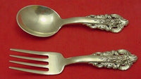 Grande Baroque by Wallace Sterling Silver Baby Set 2-Piece Fork & Spoon 4 1/8"