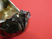 Gothic Dome by Georg Sharp Sterling Silver Sauce Ladle Goldwashed with Griffin
