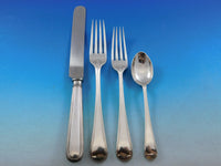 English Thread by James Robinson Sterling Silver Flatware Set Service 42 pcs