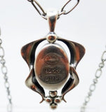 Georg Jensen Sterling 2015 Genuine Natural Labradorite Pendant Jewelry (#J3413)
