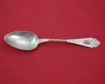 Saxon Stag by Unknown Coin Silver Place Soup Spoon brite-cut pointed  7 1/4"