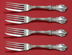 Burgundy by Reed and Barton Sterling Silver Fish Fork Set 4pc AS Custom 7 1/4"