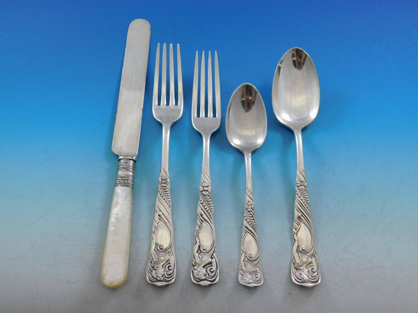Siren by Int'l Rogers Bros Silverplate Flatware Set Service 44 pcs Woman Figural