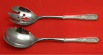 Milburn Rose by Westmorland Sterling Salad Serving Set 2pc HHWS Custom Made