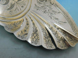 Art Silver by John Cook Sterling Silver Ice Cream Server 3D Medallion NY 1855-80