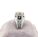 18k White Gold Men's 1.80 Carat Diamond Ring Jewelry with GIA Report (#J5768)