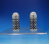 William Hutton and Sons English Sterling Silver Condiment Set 3pc in Box (#3890)