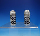 William Hutton and Sons English Sterling Silver Condiment Set 3pc in Box (#3890)