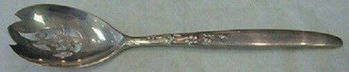 Summer Song By Lunt Sterling Silver Serving Spoon Pierced Original 8 1/4"