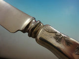 Lap Over Edge Acid Etched by Tiffany Sterling Silver Dinner Knife w/ Owl in Tree