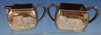 Gorham Sterling Silver Sugar and Creamer 2pc Set Bright-Cut #2445 (#1250)
