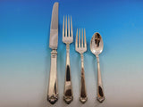 George II Rex Hand Chased Watson Sterling Silver Flatware Set Service Dinner 90p