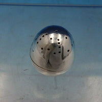 Sheffield 1882 English Sterling Silver Pepper Shaker Egg Shaped 1 3/8" (#6573)