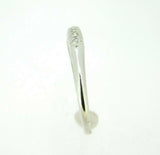 Antique Platinum Genuine Natural Diamond Anniversary Ring Band (#J4496)