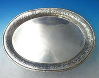 Schleissner and Sohne German .800 Silver Platter Oval with Flower Border (#6034)