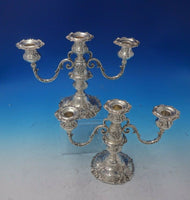 Francis I by Reed and Barton Sterling Silver Candelabra Pair #571A (#5148) Rare