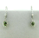 14k White Gold 1.22 Carat Genuine Natural Alexandrite Earrings (#J783)