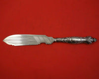 Albert Coles Sterling Silver Ice Cream Slice / Cake Saw BC with Flowers Pheasant