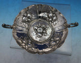 German .800 Silver Bowl Round with Handles Repoussed Fruit 5 5/8" (#6821)