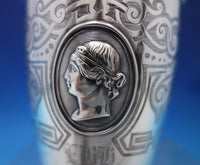 Medallion by Wendt Sterling Silver Mug Applied Medallion Hand Chased (#6856-2)