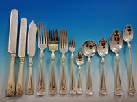 Shell by Gorham Silverplated Flatware Set Service Massive 417 Pieces Monogram P